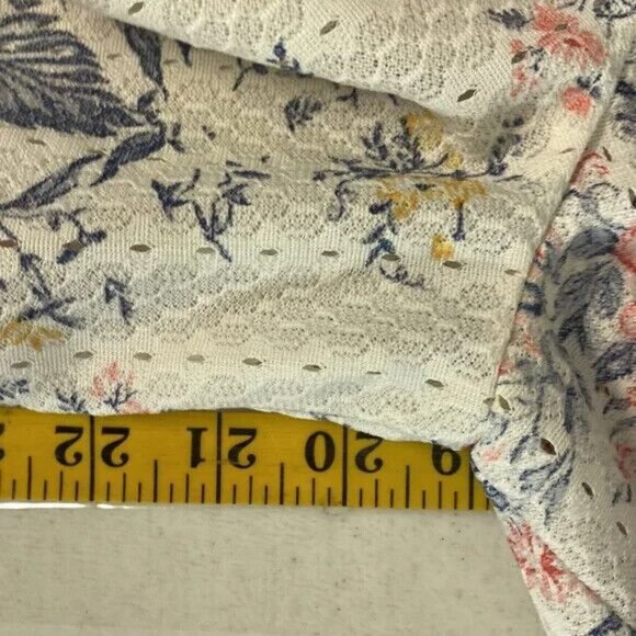 Vintage Maxi Dress Floral Bodice Blue Skirt Homemade XL - Picture 5 of 5